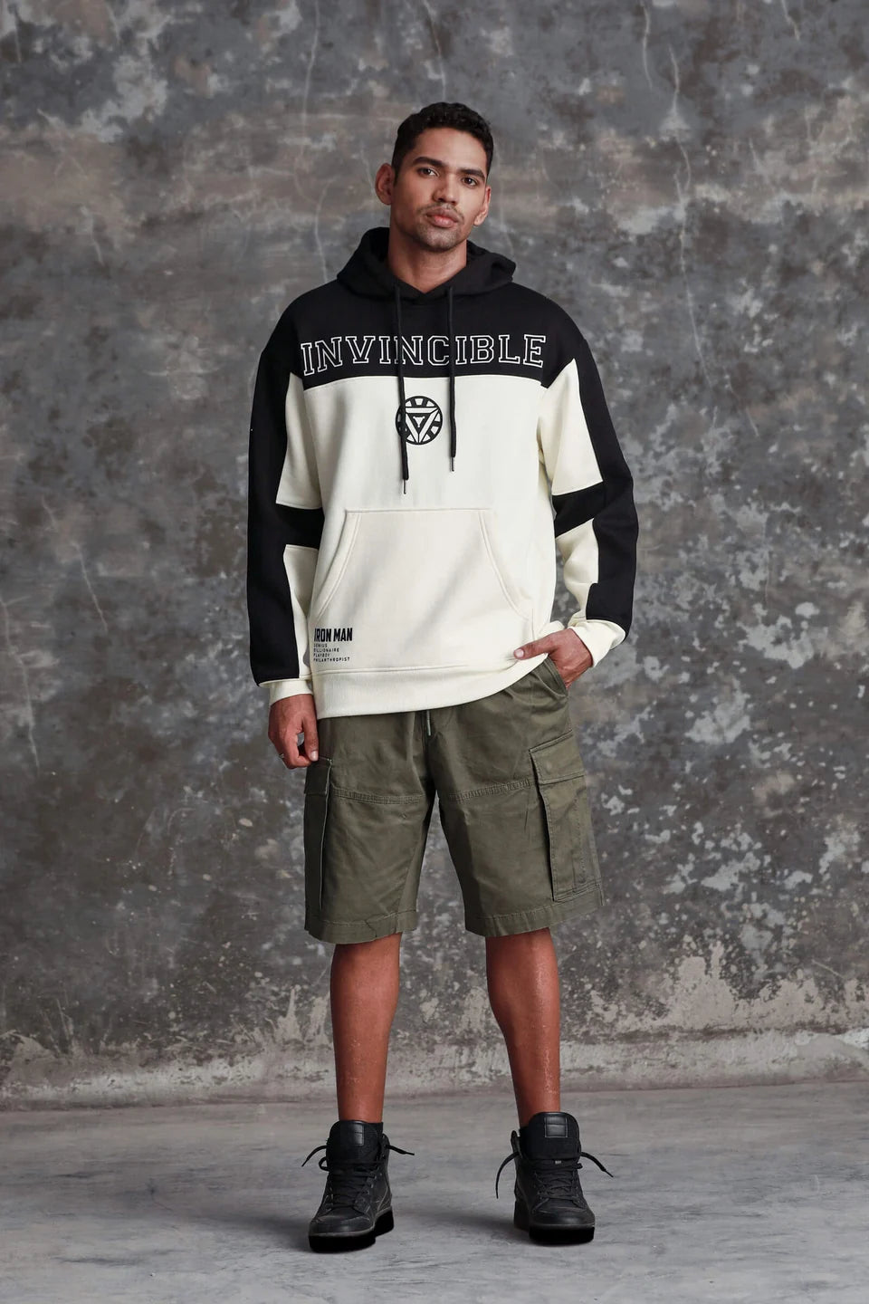 Iron Man Oversized Heavyweight Hoodie(Fleece)