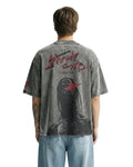 Space Grid Oversized T-shirt