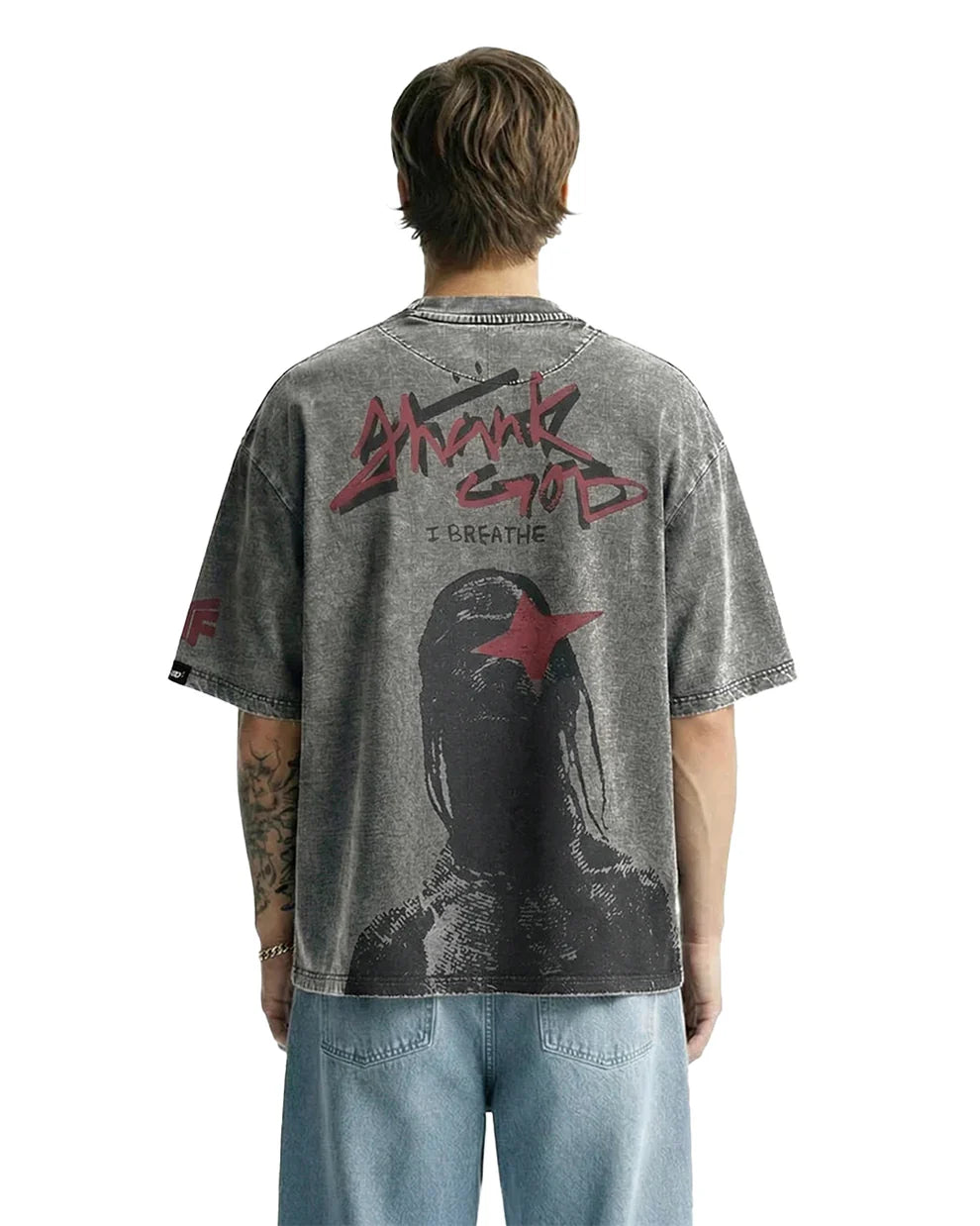 Space Grid Oversized T-shirt